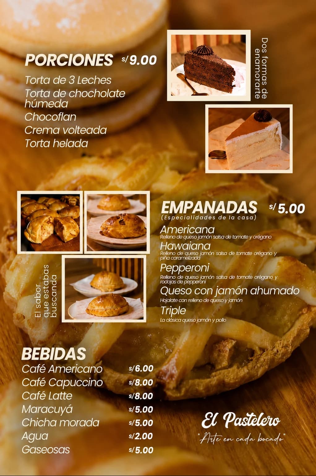 El Pastelero — carta 1